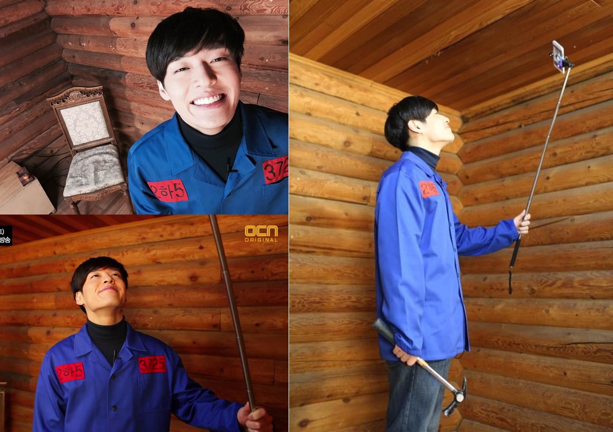 《未生》姜河那新剧演变态 穿囚服拎铁锤