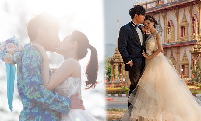 伊能静婚纱照图片_秦昊伊能静婚纱照