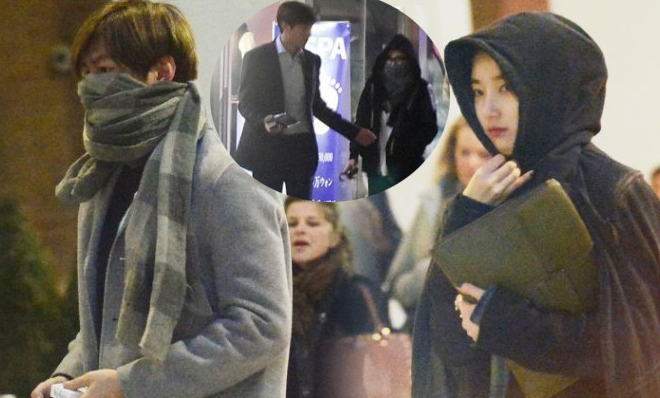 长腿偶吧的恋人是她？！李敏镐秀智秘密约会被拍 遮面同行