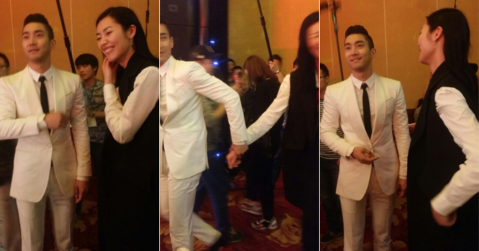 太甜蜜！崔始源北京宣传新片 刘雯到场牵走“男友”