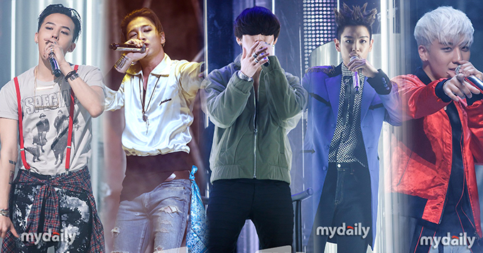 组图：Bigbang回归MCD 大成被女舞者揽脖抱紧