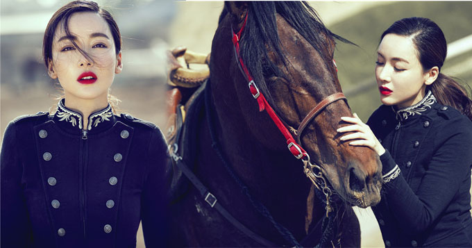 叶一云马场帅气写真 野性御姐风采