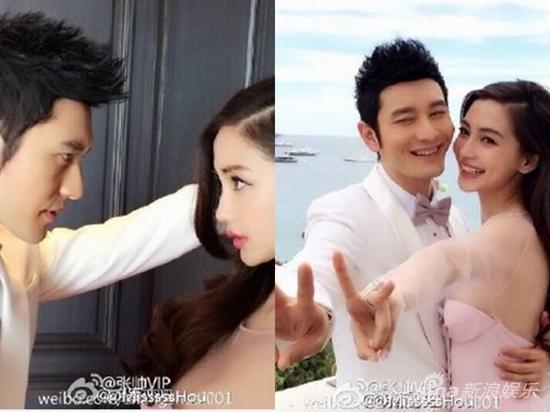 黃曉明與老婆拍婚紗互動(dòng)甜蜜。