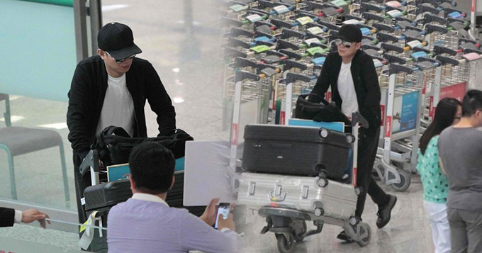 文章独自抵沪显落寞 自力更生搬行李