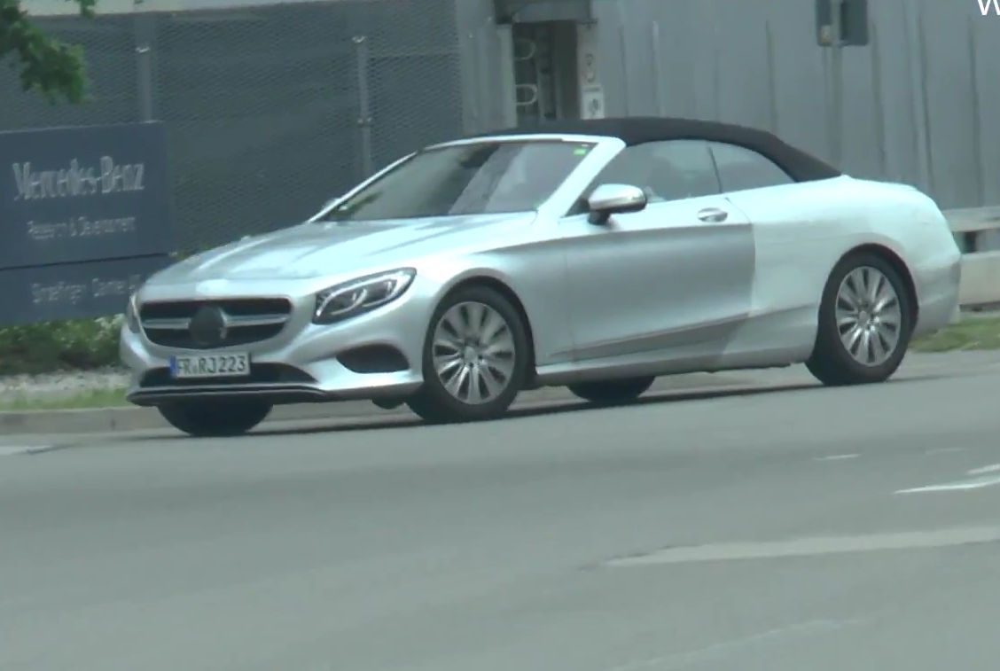 奔驰S级敞篷版谍照曝光 法兰克福首发