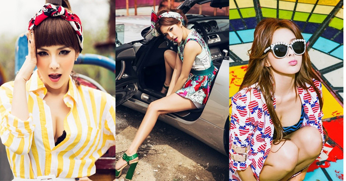 组图：韩星蔡妍时隔5年返歌坛 挤胸性感复古风