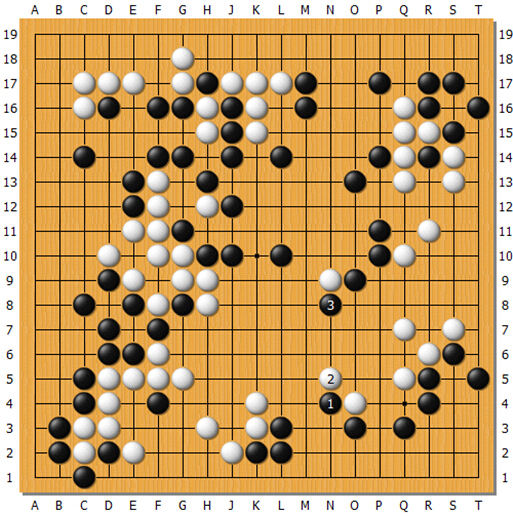 冒险岛2 告白气球谱子-白2如果连扳,黑3可以脱先.与上图类似,下边白棋没有手段. 黑