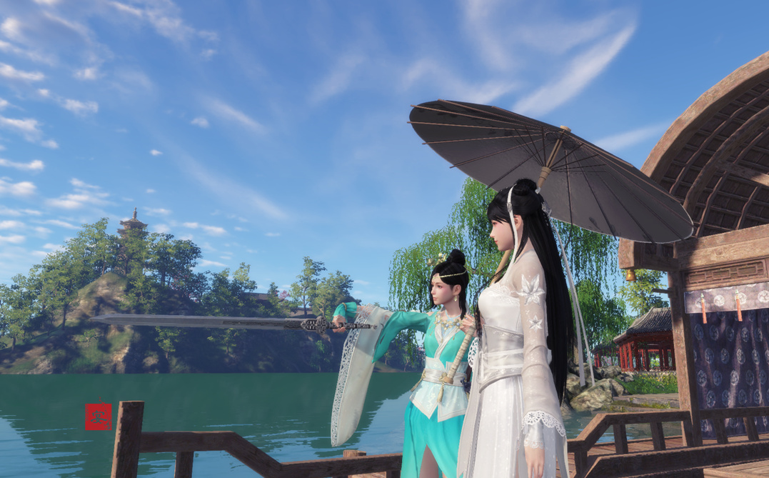 天涯明月刀西湖白蛇传情景再现 唯美游戏截图