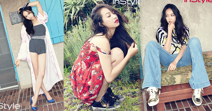 f(x)宋茜成熟写真 高腰热裤秀性感长腿