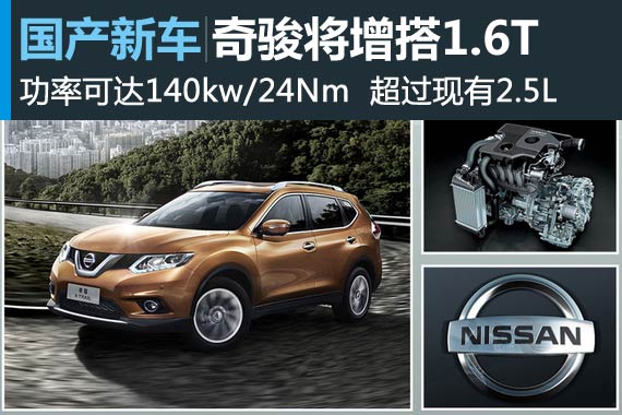 日产奇骏将增搭1.6T引擎 动力超2.5L