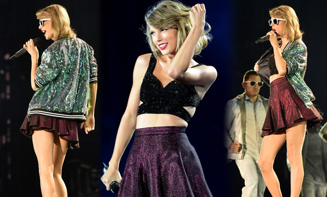 “霉霉”斯威夫特热舞火力大开 撩发露笑妖娆妩媚