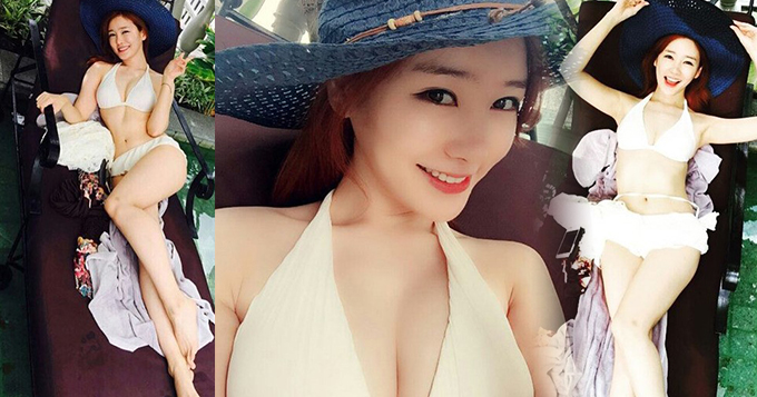 韩国美女主播晒比基尼自拍 傲人上围吸睛