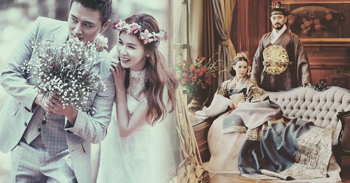 陈泰贤朴诗恩婚纱照曝光 恩爱默契