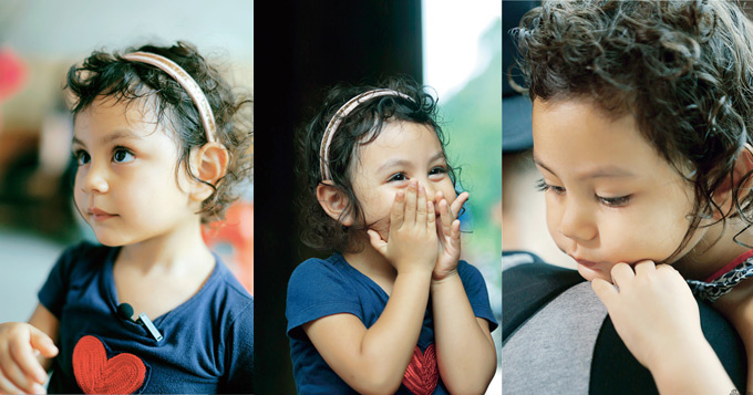 《爸3》霓娜似洋娃娃 可爱卷发睫毛逆天