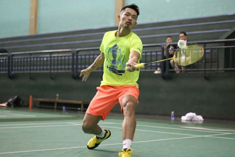 中国羽毛球队备战世锦赛