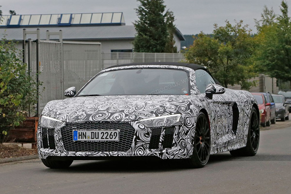 新奥迪R8 Spyder谍照曝光 或2016年发布