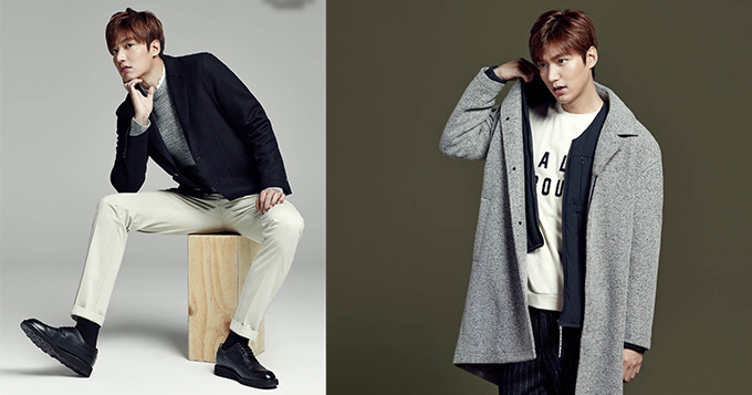 组图：李敏镐拍秋冬大片 长衣尽展绅士风度