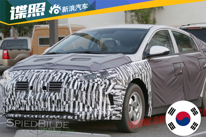 现代气电混合动力车谍照曝光 剑指普锐斯