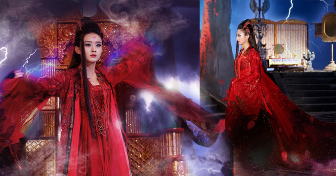 《花千骨》赵丽颖红衣妖神出世