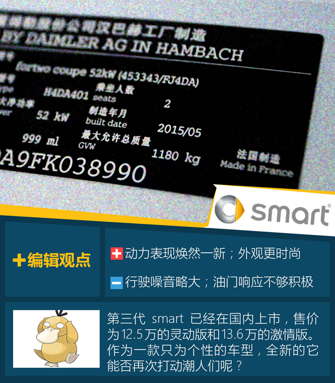 不潮不用花钱 试驾smart fortwo激情版