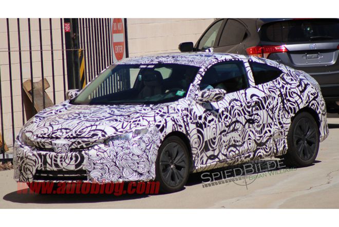 全新本田思域Coupe谍照曝光 9月16日发布