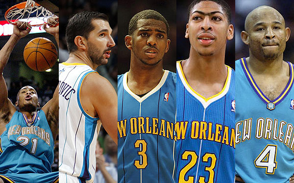 30队队史最佳阵容之鹈鹕 