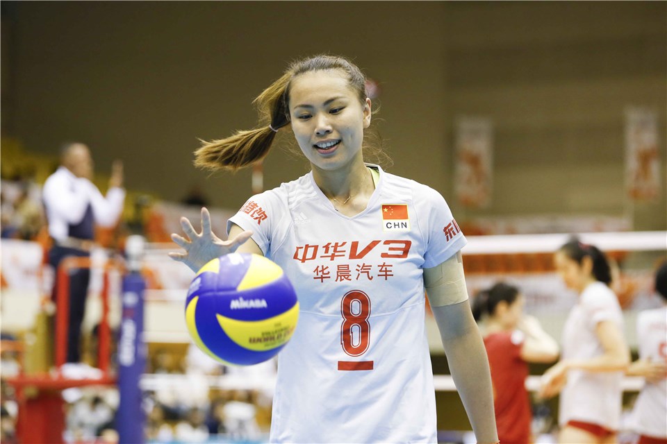 中国主力接应曾春蕾