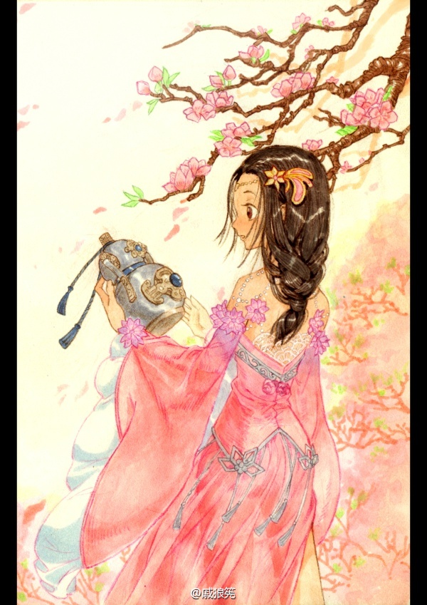 天涯明月刀丐妹X天香 百合组手绘同人美图-新