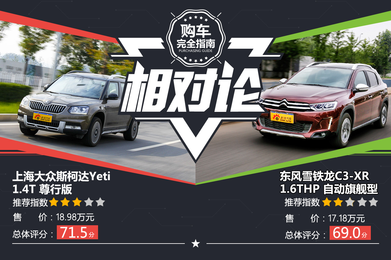 相对论 小型SUV也有大空间 Yeti比拼C3-XR