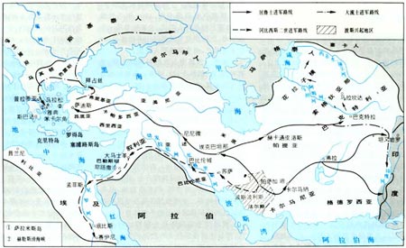 波斯帝国强盛时期的疆域