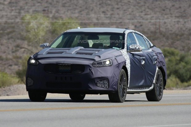 或洛杉矶车展亮相 起亚新凯尊谍照曝光