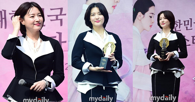 组图：44岁李英爱当选韩国古装剧明星 