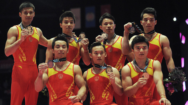 体操世锦赛中国男团无缘7连冠