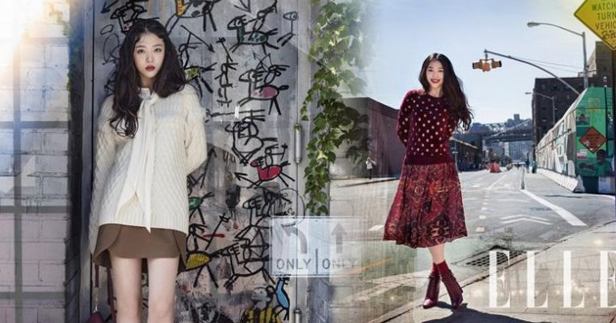 组图：f(x)前成员雪莉纽约写真 漫步街头显俏皮