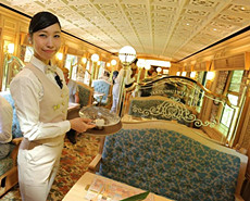 日本超豪华火车宛如星级酒店
