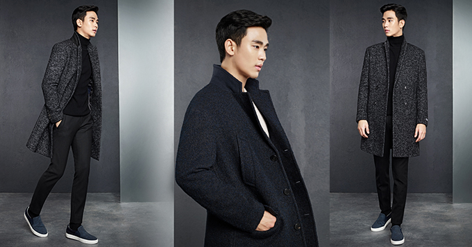 组图：金秀贤秋冬写真 变身职场精英型酷有范儿