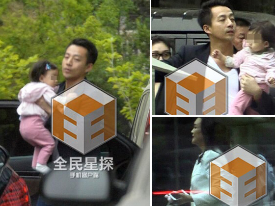 汪小菲三代聚会单手抱女