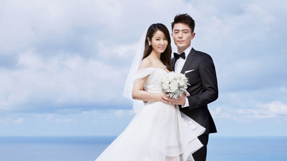 霍如唯美婚纱照首曝光