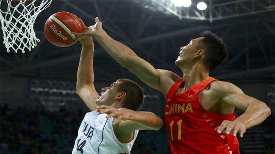 中国男篮60-94塞尔维亚