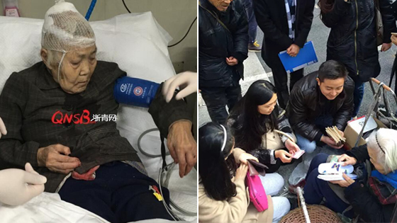 网红老太摆摊被双截棍打成重伤