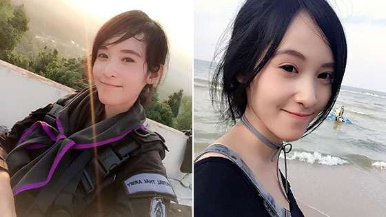 泰国美女侦察兵颜好更敬业