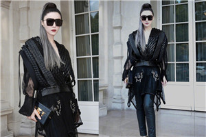 范冰冰银色束发造型霸气外露气场全开