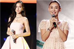 中秋晚会张柏芝baby同框比美