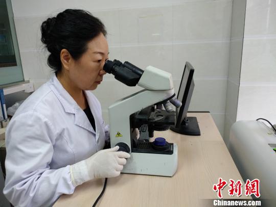 图为：樊锦秀工作时候的场景。受访者供图