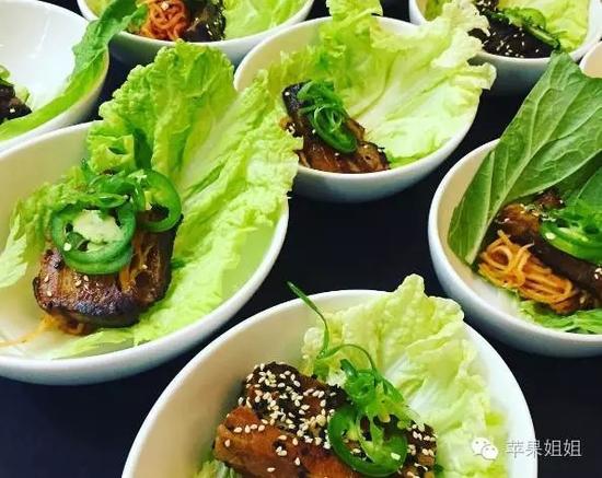 Korean Pork Belly Lettuce Wrap