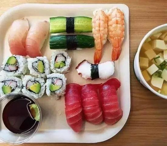 新鲜的日本寿司