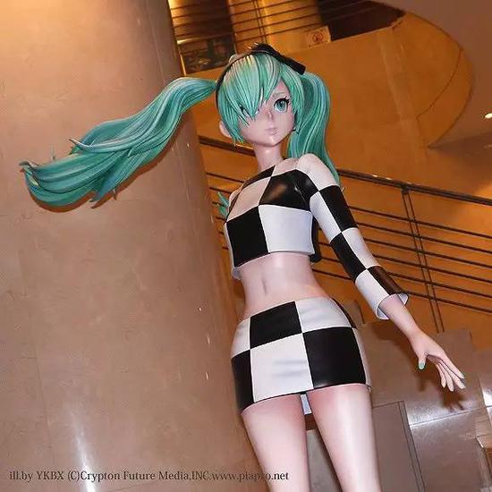 穿上棋盘格的初音未来