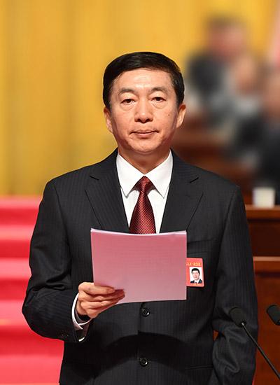 图为省委书记骆惠宁主持省十三届人大一次会议。山西日报记者 李联军摄