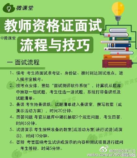 教师资格证考试面试流程及技巧