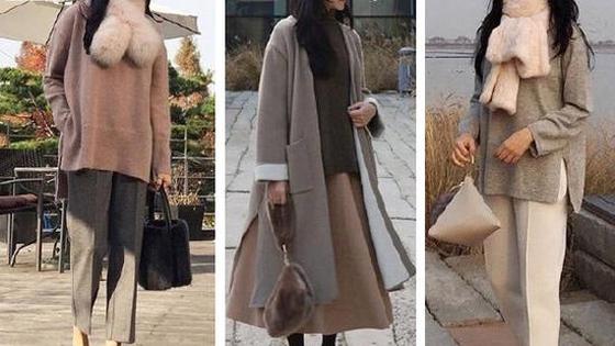 奶茶色系的衣服 看起来会很温柔 